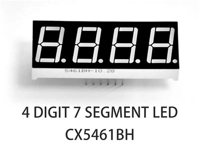 Štvormiestne 7 segmentové LED